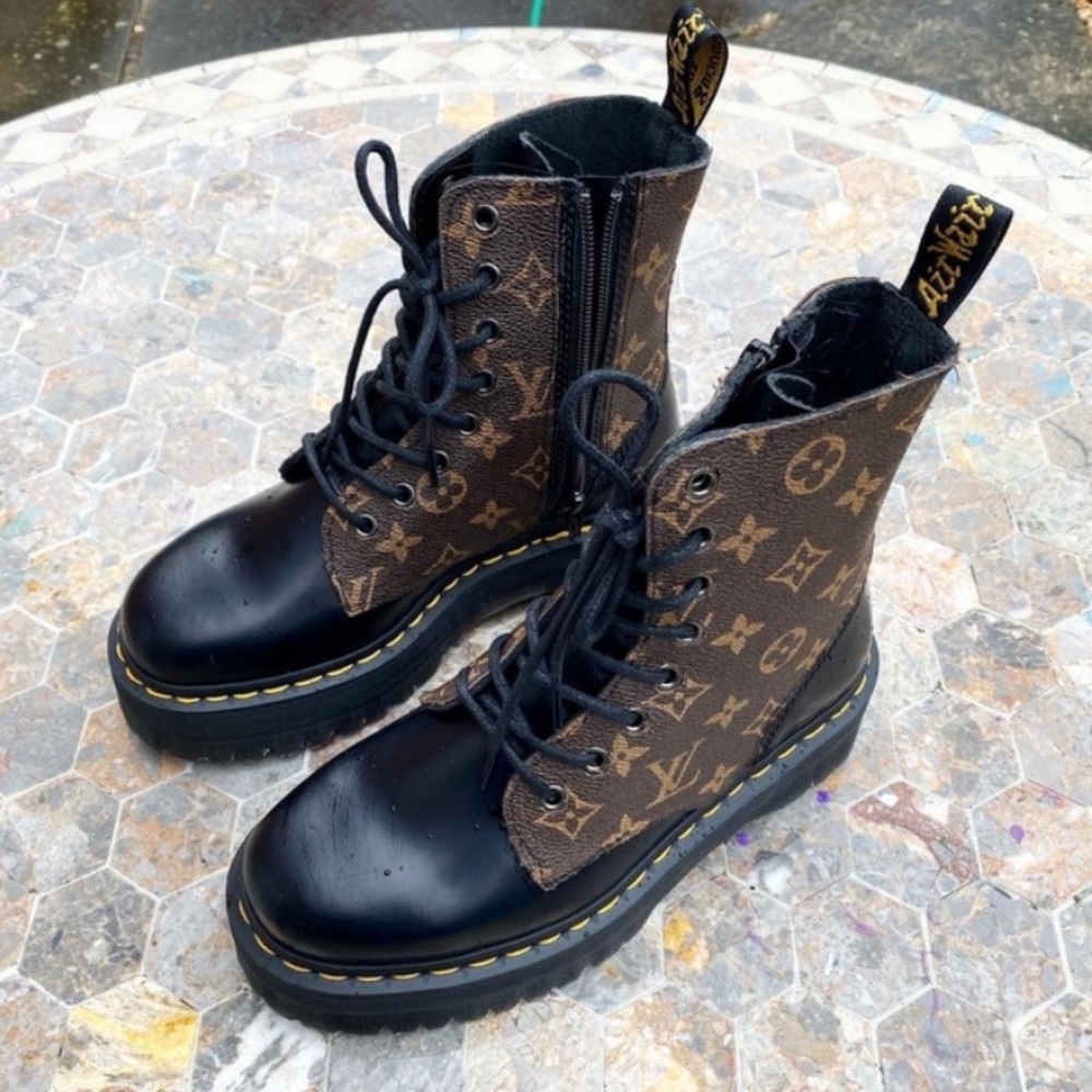 Doctor Marten Jadon Custom Louis Vuitton Boots